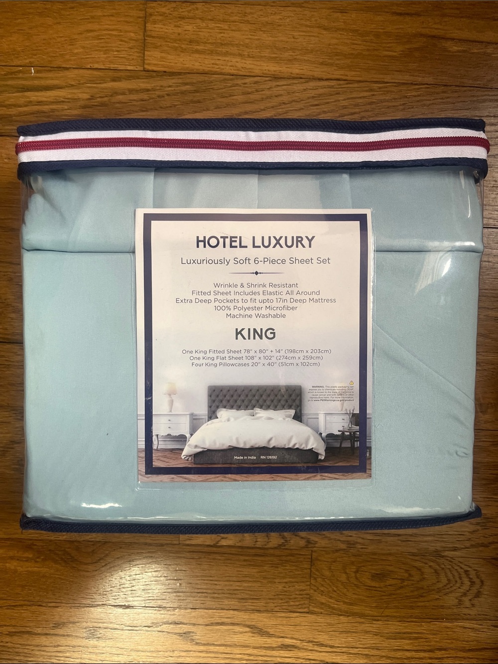 6 Piece King Size Sheet Set. New
